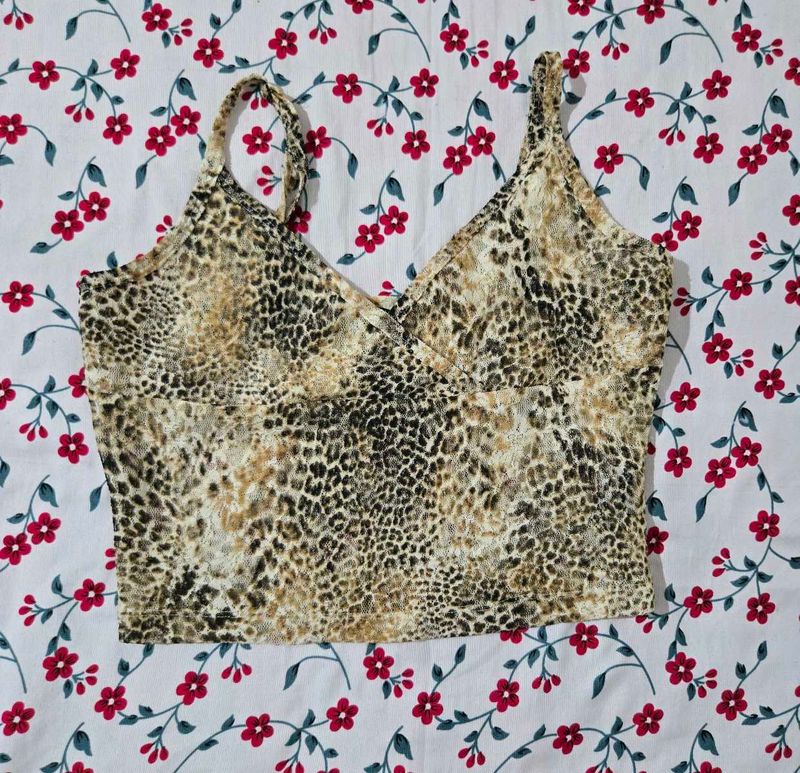Leopard Print Crop Top