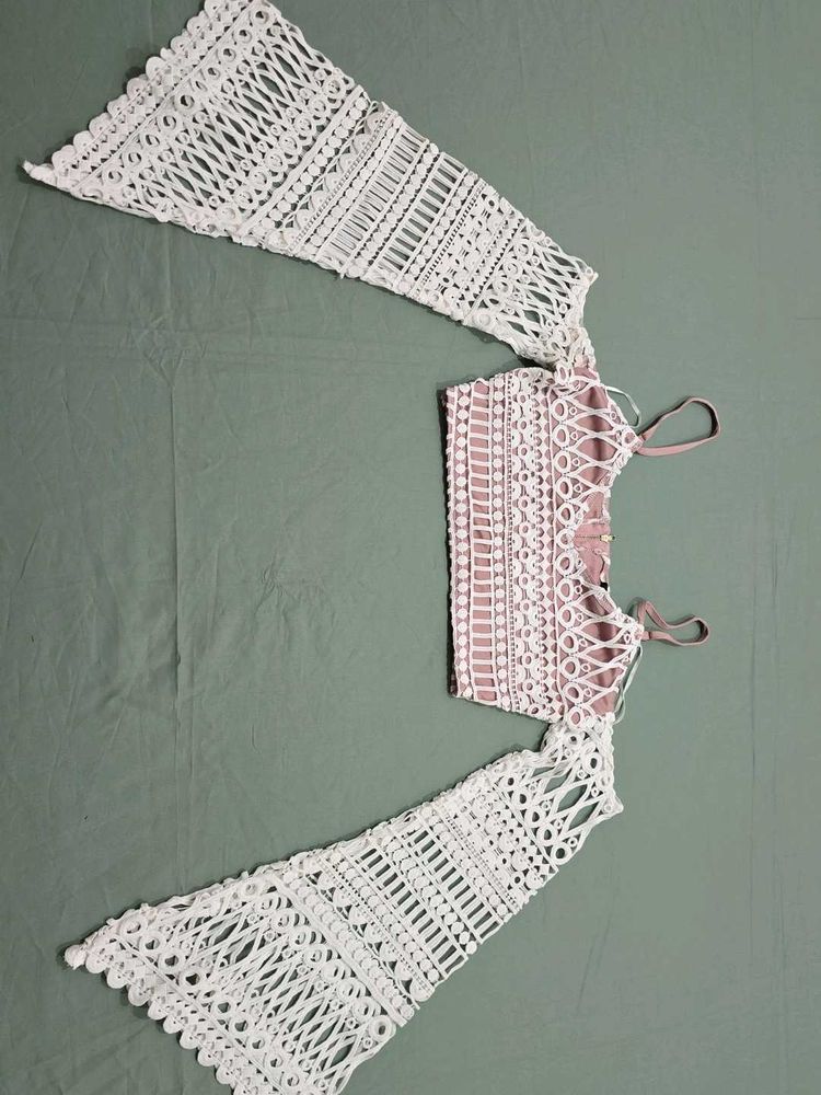 Bohemian Lacy Crop Top