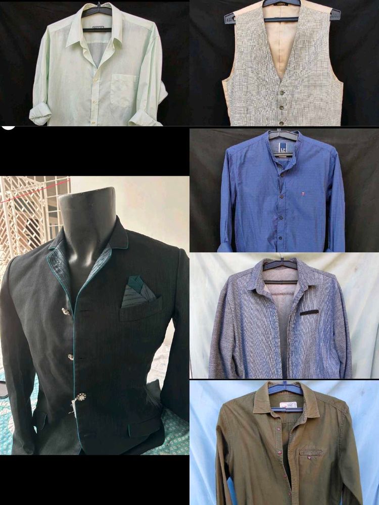 Combo 6 - Party Wear Blazer &amp; Shirts