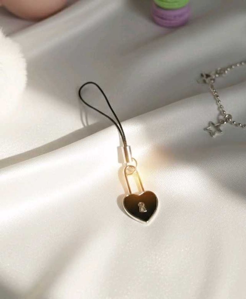 Heart Lock Phone Charm