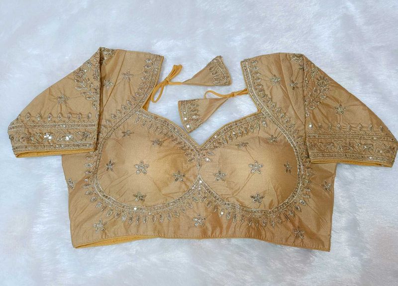 Embroidered Gold Blouse