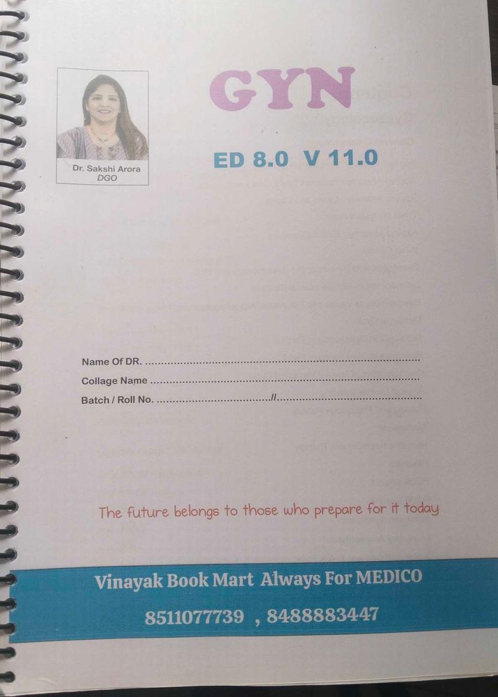 GYN ED 8.0 V 11.0 Notebook