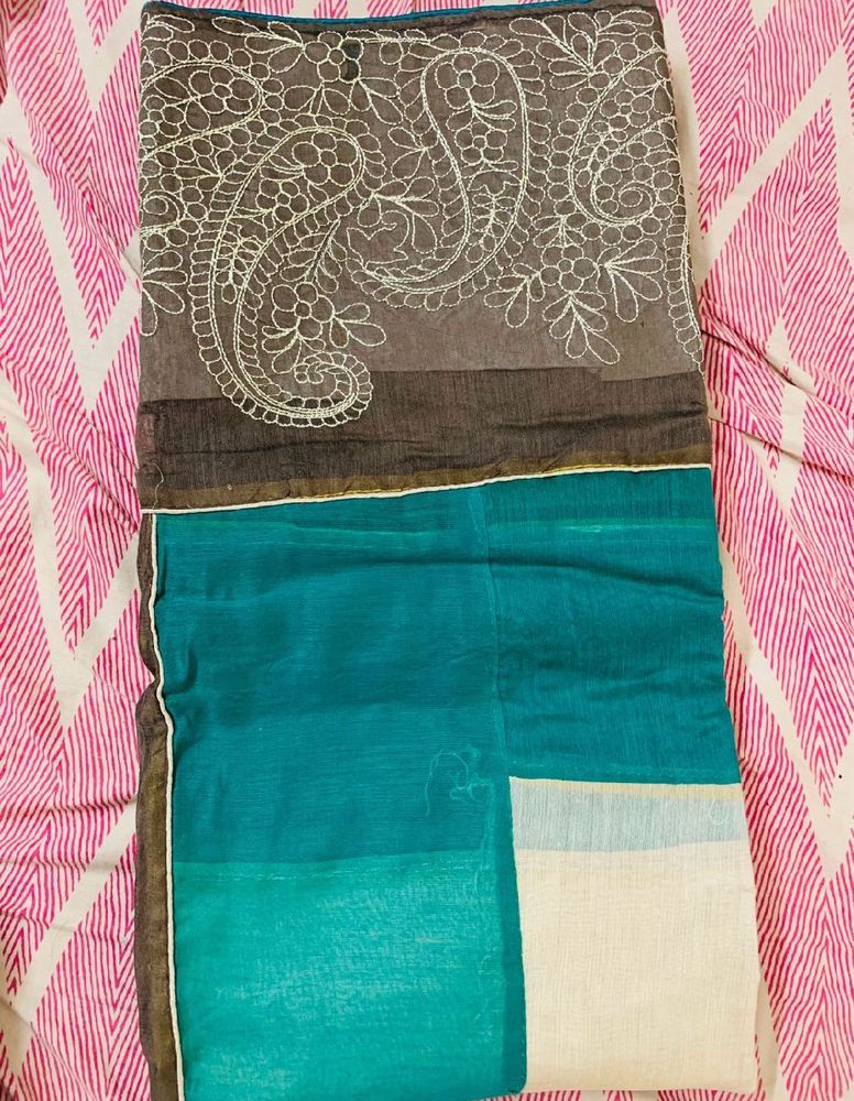 Elegant Embroidered Saree