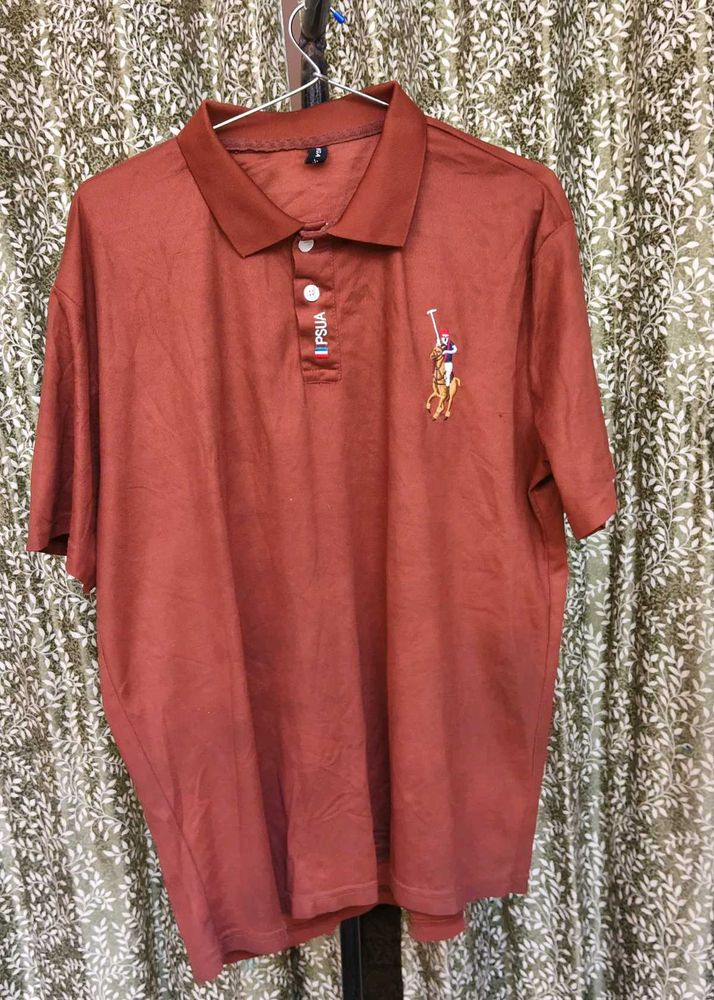 Men's Rusty Orange Polo Shirt
