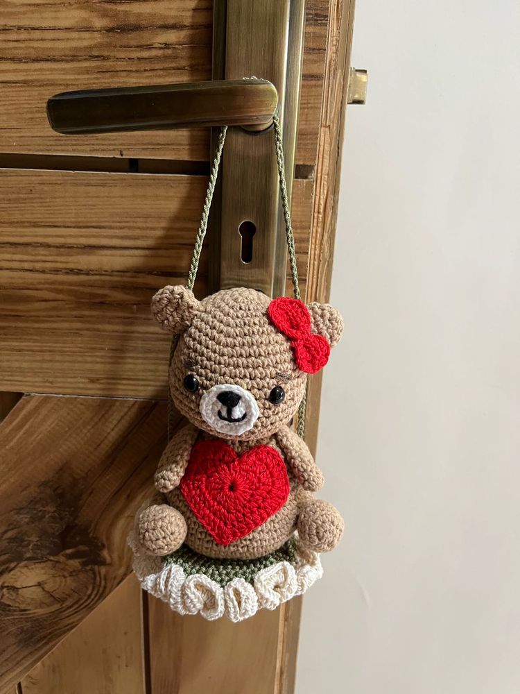 Crocheted Teddy Bear Decor