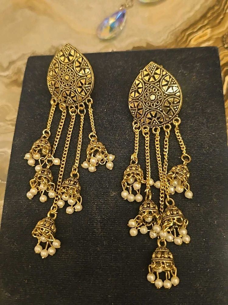 Boho Gold Dangle Earrings
