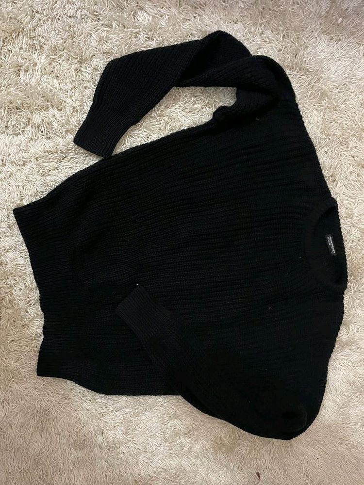 black sweater