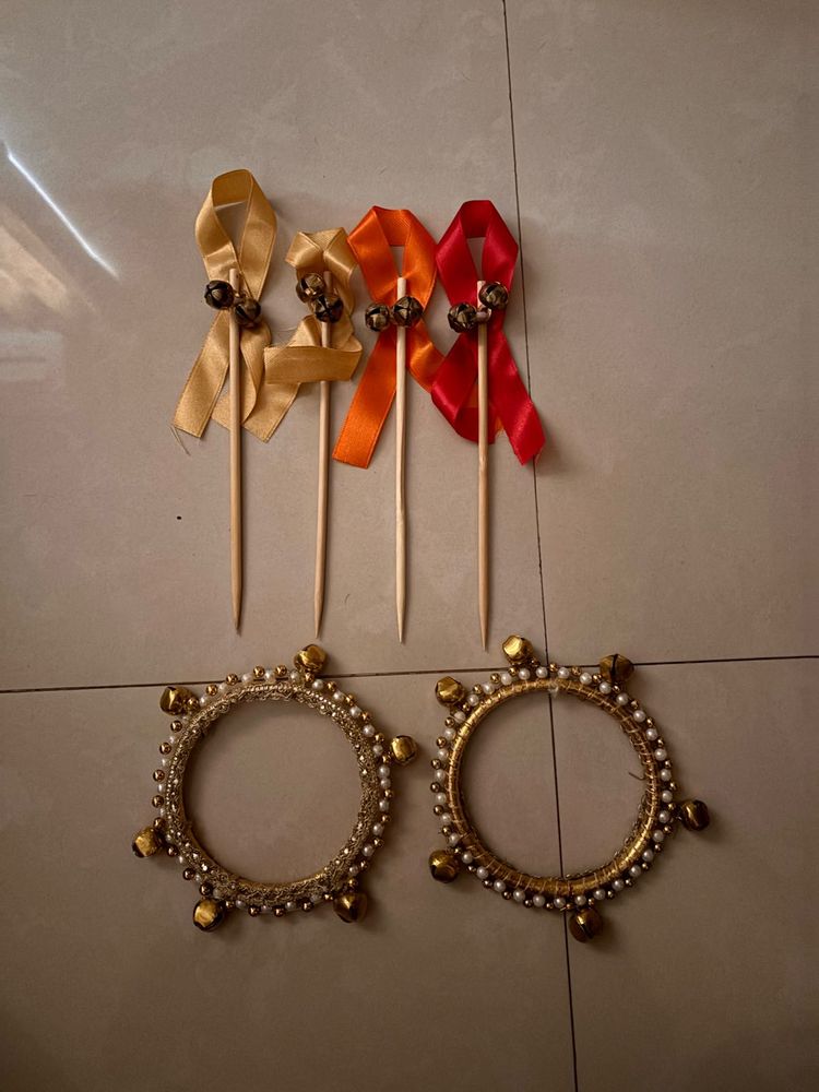 Designer Bangles with Festive Picks