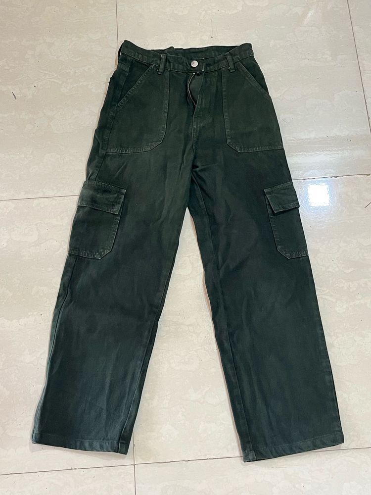 Dark Green Cargo Pants