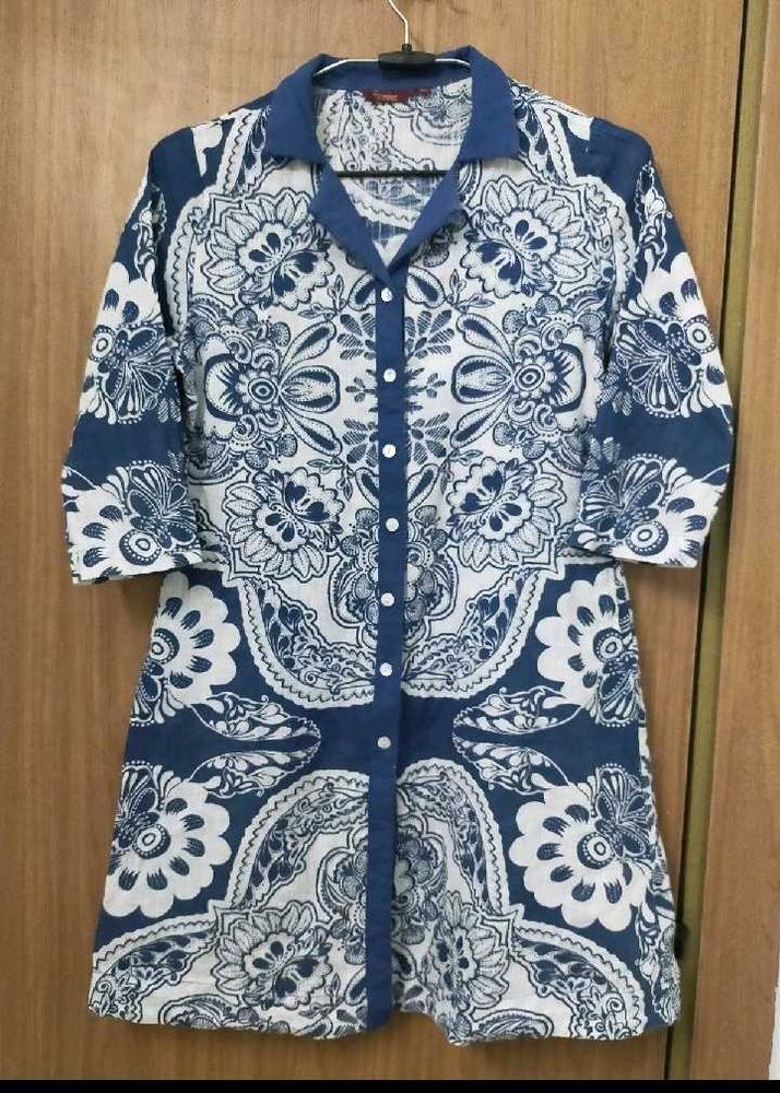 Sangria kids blue 💙 Floral Print Kurta