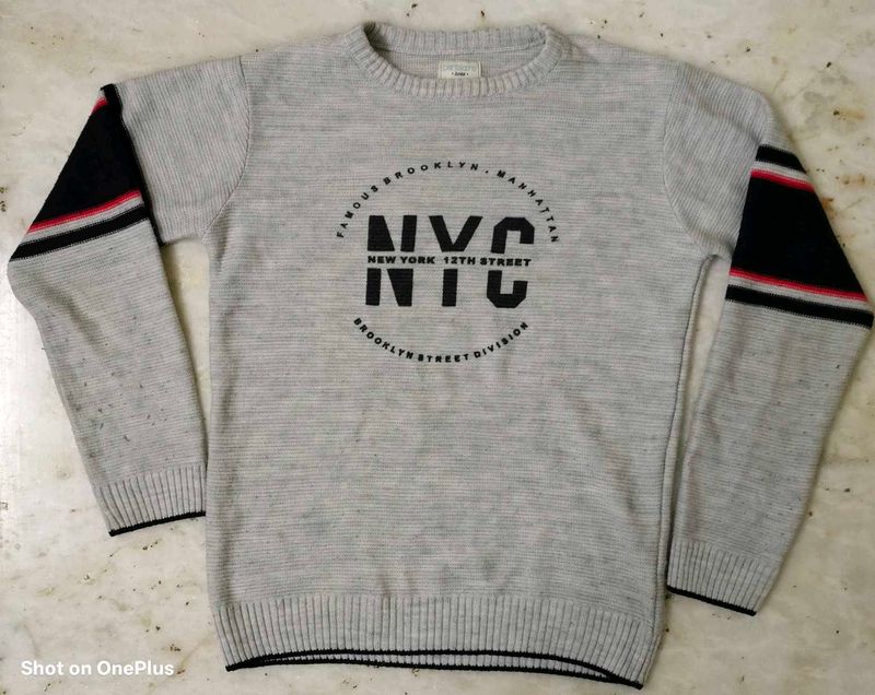 NYC Graphic Print Sweater