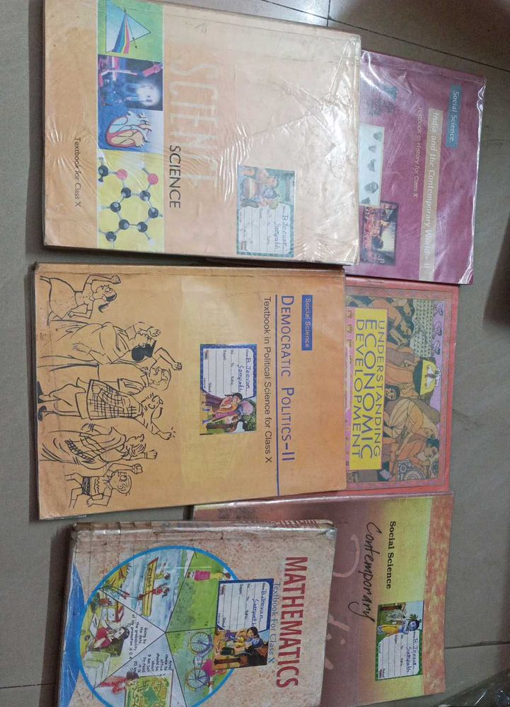 NCERT CLASS-10 TEXTBOOKS (5 BOOKS)