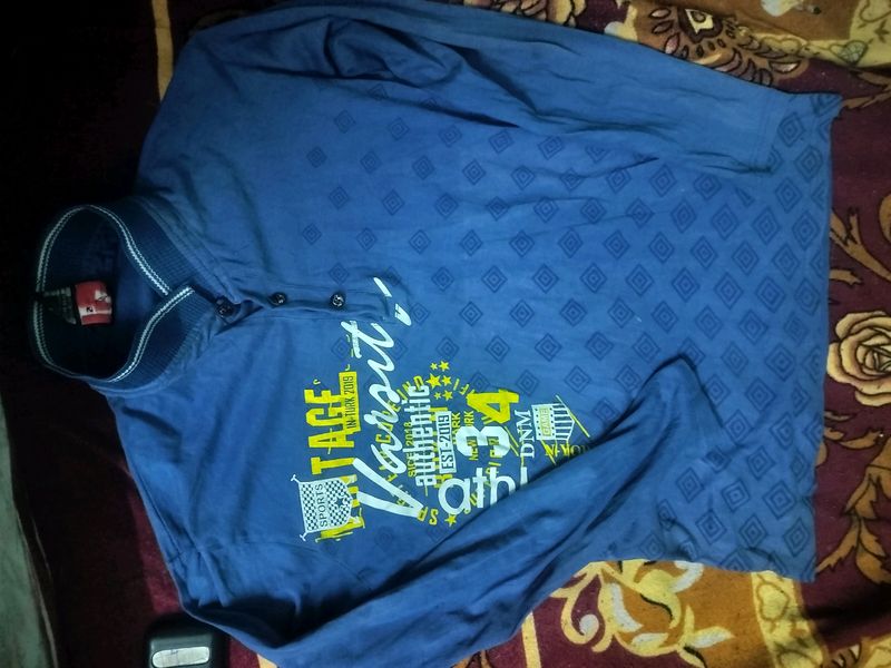 Navy Blue Full Tshirt For Boys