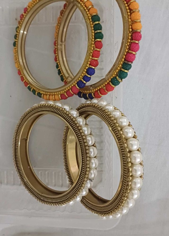 Bangle Set - Colorful &amp; Pearl