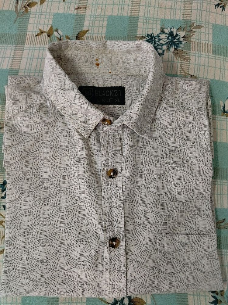 White Printed Shirt