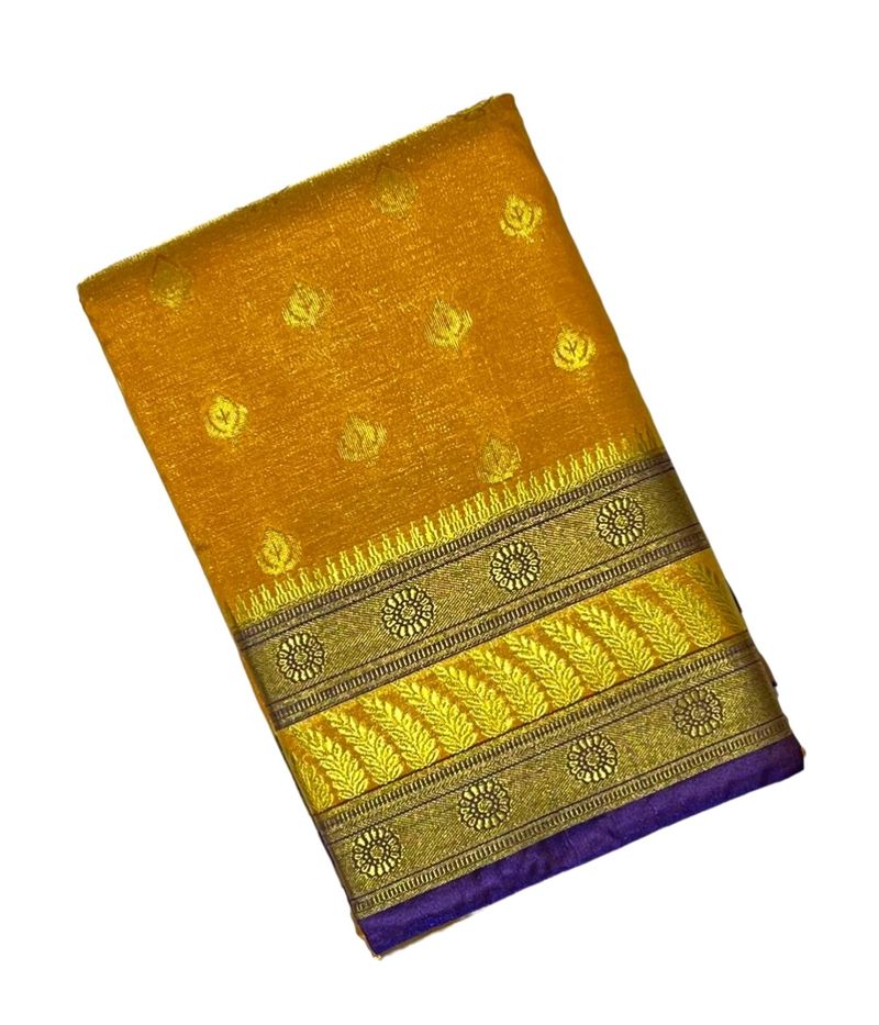 Banarasi Satin Allober Booti Saree For Women