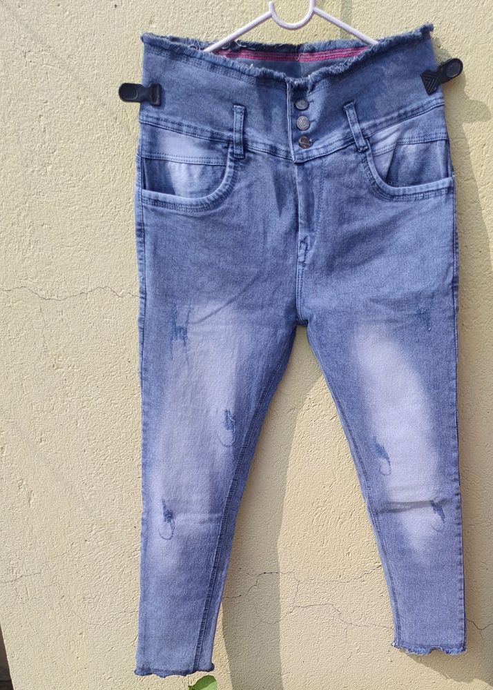 stretchable High Waist jeans Women. 1 Piece
