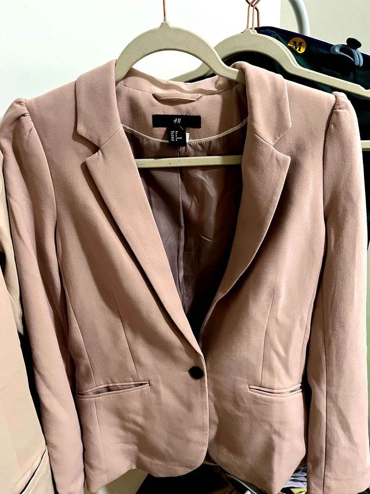 H&amp;M Blazer and flur jacket