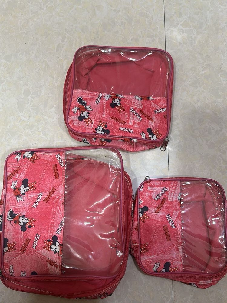 Minnie Mouse Travel Bags Set
