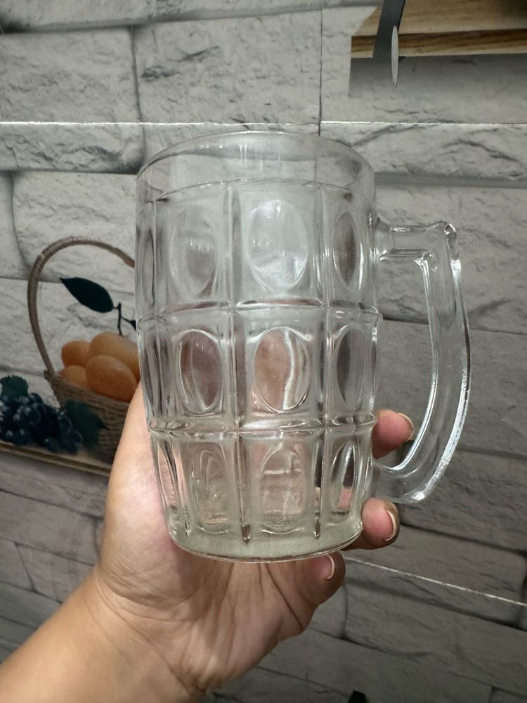 Clear Glass Beer Mug