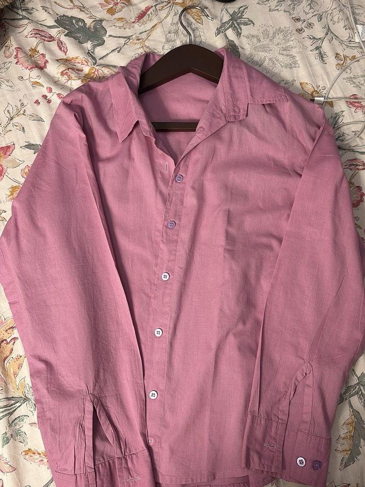 Lavender Button-Down Shirt