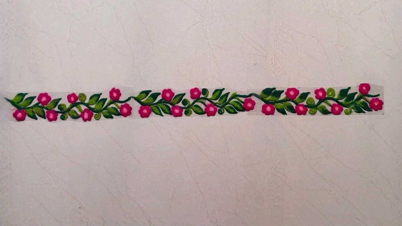 Floral Umbartha Border Patti