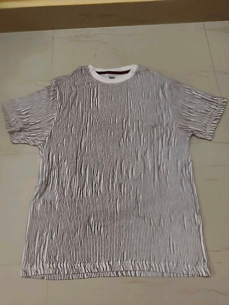 Striped Textured T-Shirt