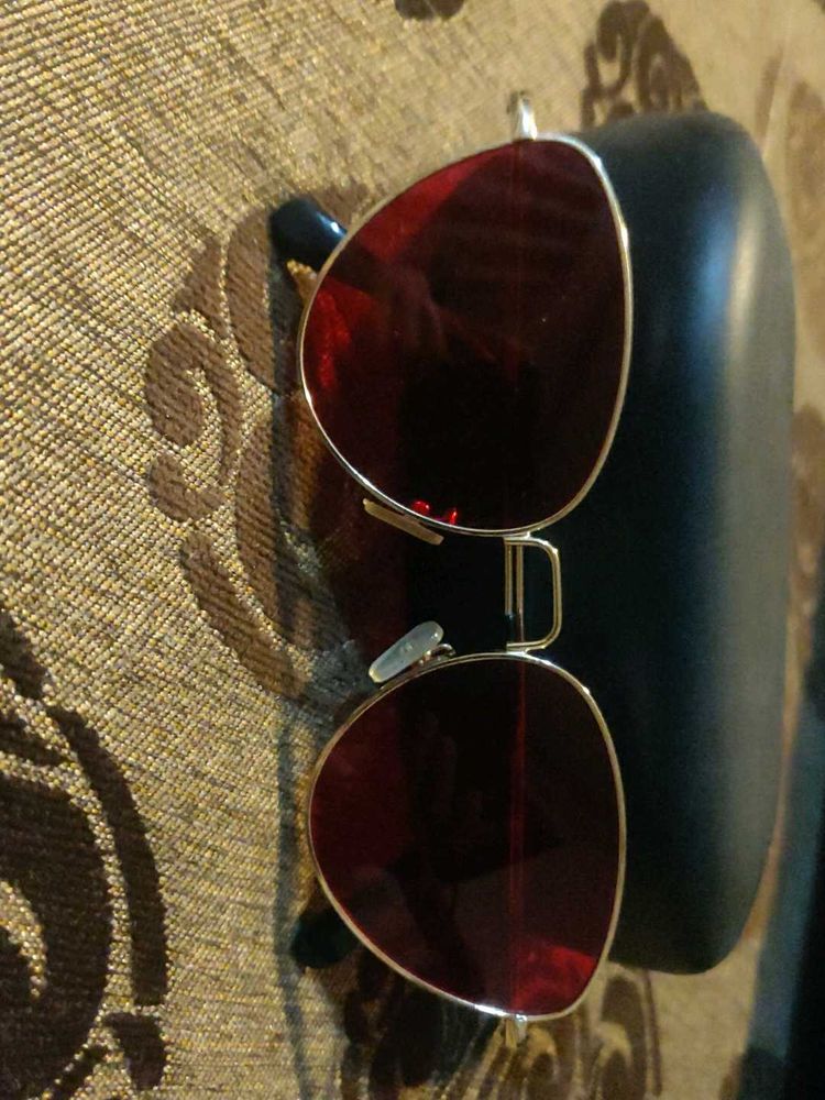 stylish red sunglasses