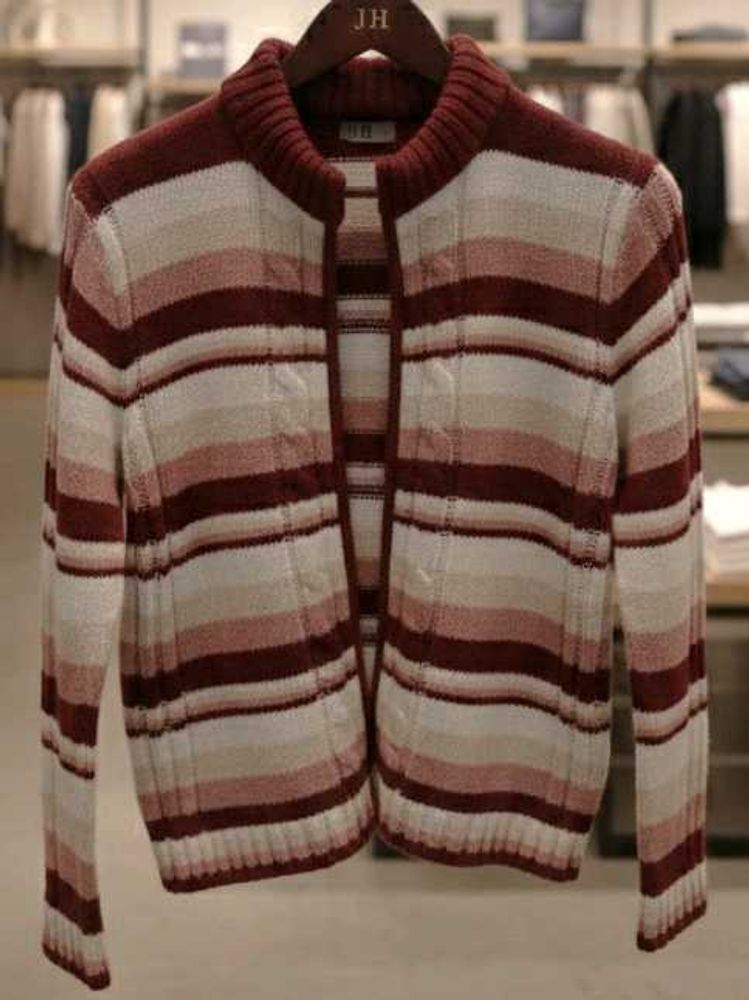 Striped Knit Cardigan