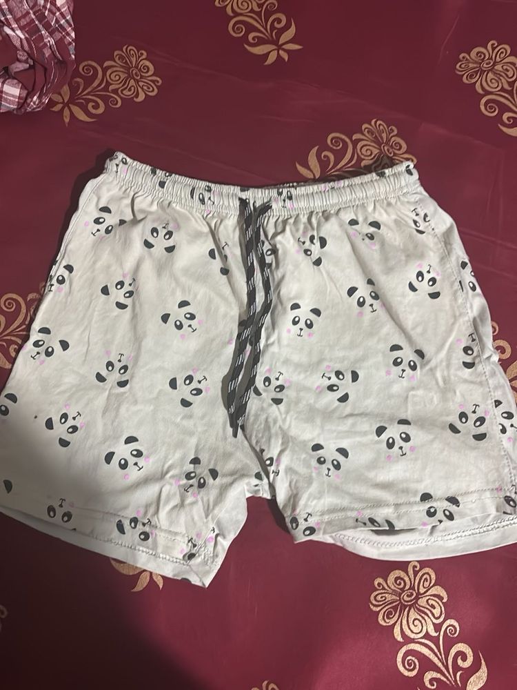 Cute Panda Pajama Shorts