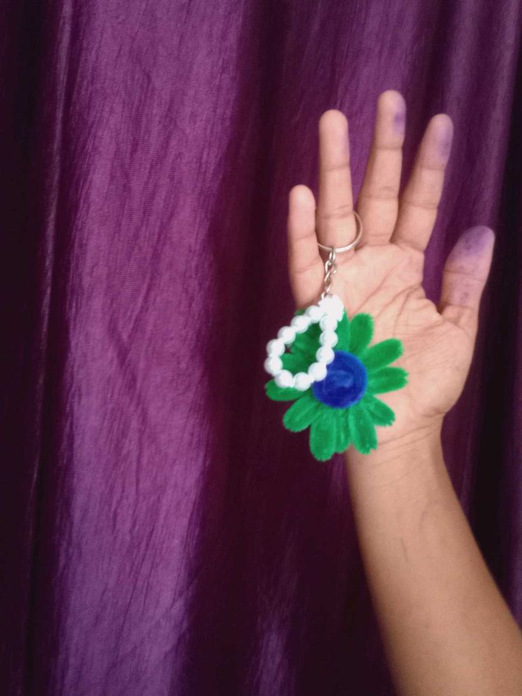 Handmade Flower Keychain