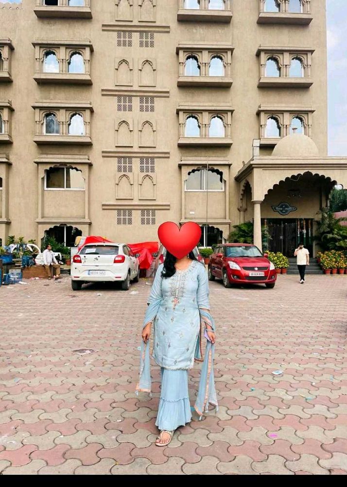 Beautiful Blue Kurta Set with Dupatta