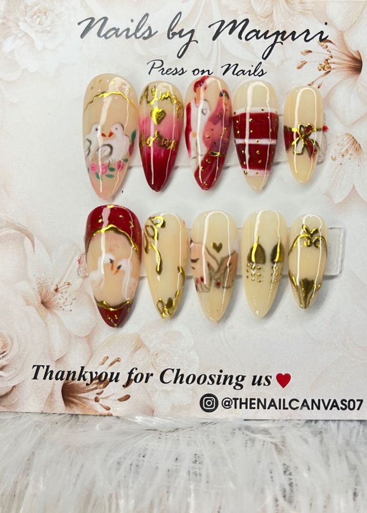 bridal Designer Press On Nails
