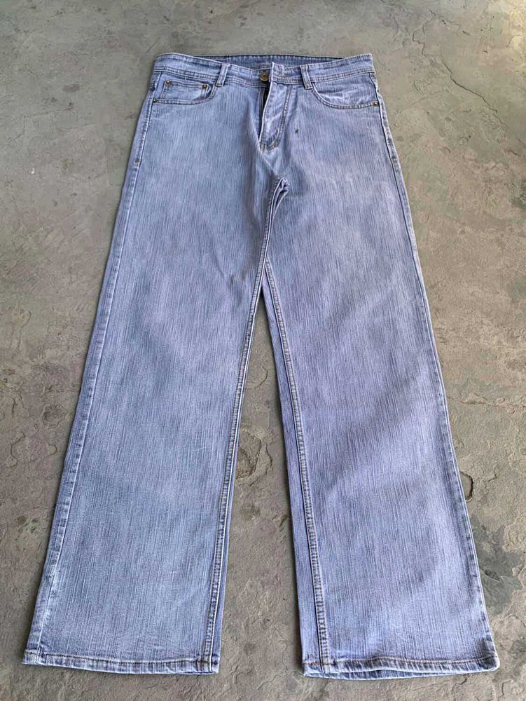 Original Levis Vintage Wide Leg Light Wash Jeans