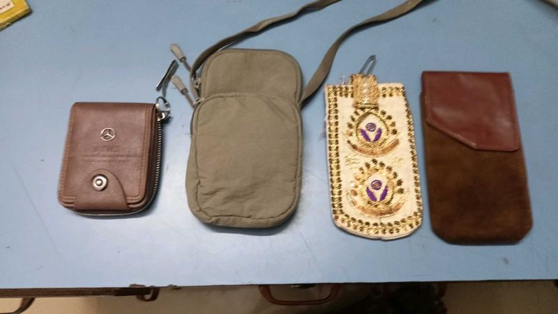 Set of 4 Small Pouches/Bags