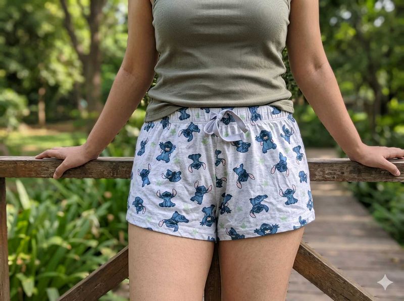 Cute Stitch Pajama Shorts