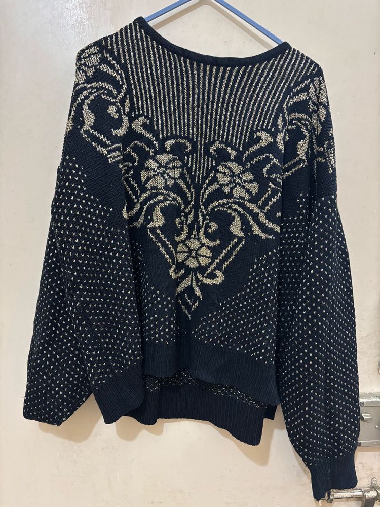 black party wear winter sweater