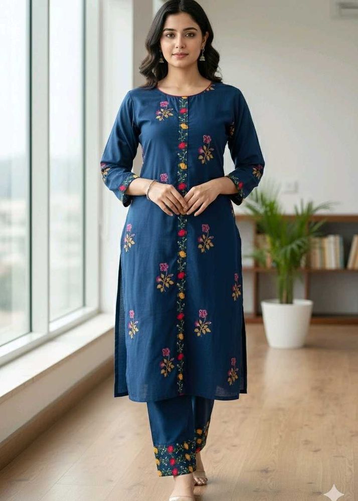 🌸 Elegant Embroidered Kurti – ₹480 Only 🌸
