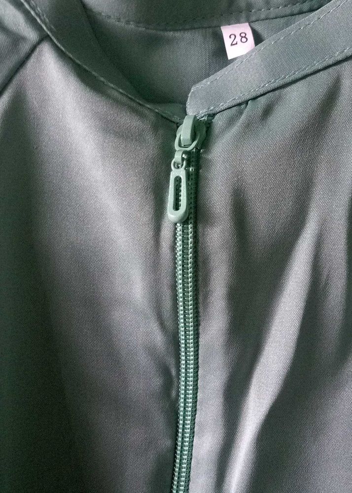 Brand New Sage Green Zipper Abaya  Size 28