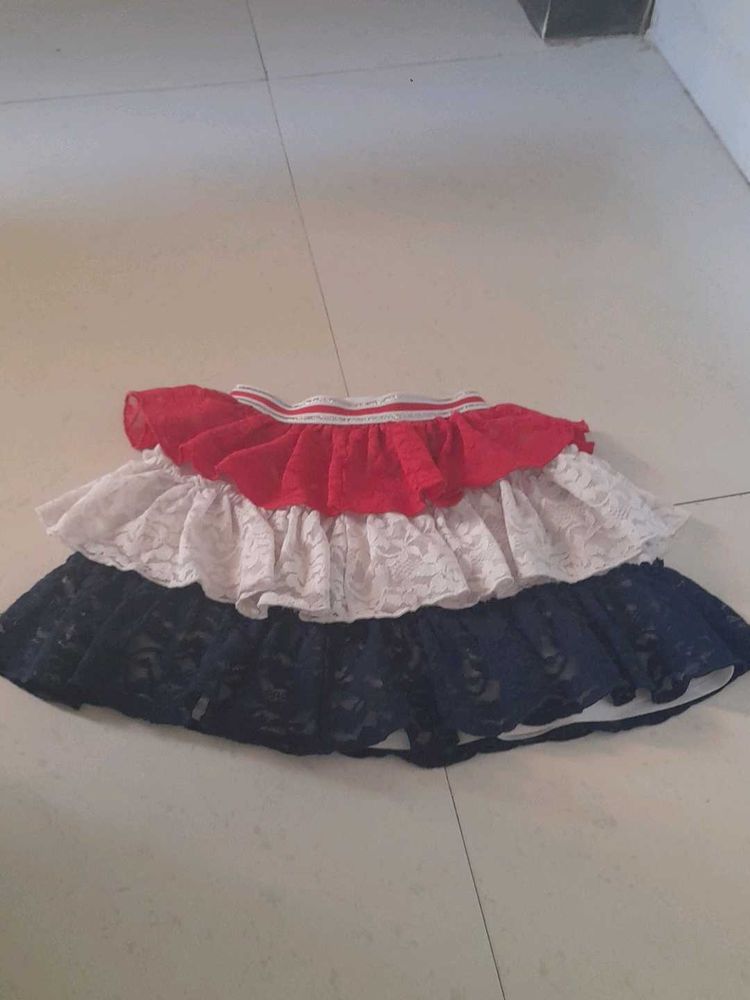 Tiered Lace Skirt
