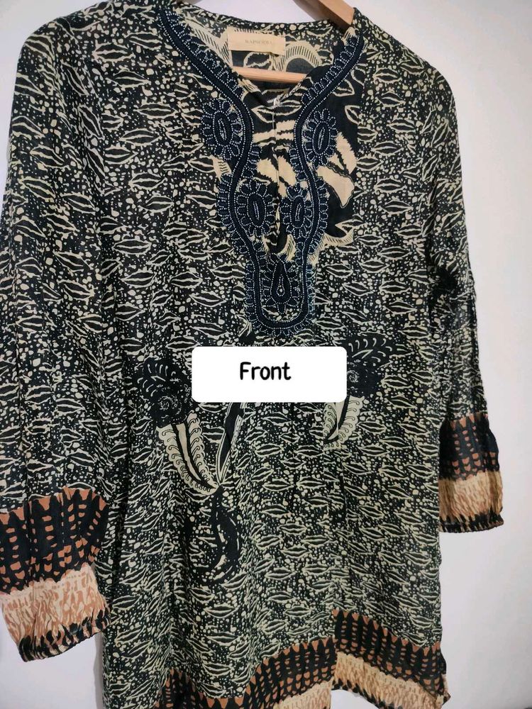 Boho Print Tunic Top