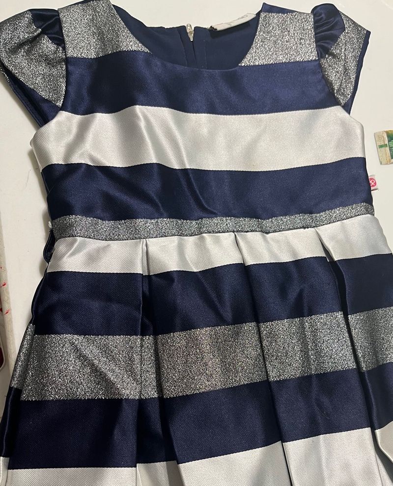 Elegant New Party Wear Peppermint Dress For 1-2 Yr