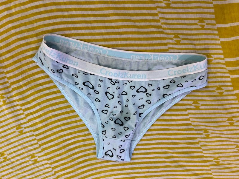 Cute Heart Print Thong Panty