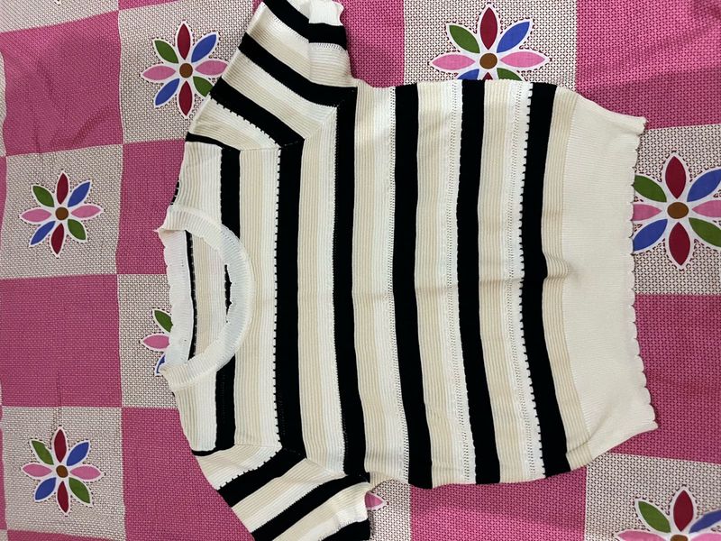 Striped Knit Top