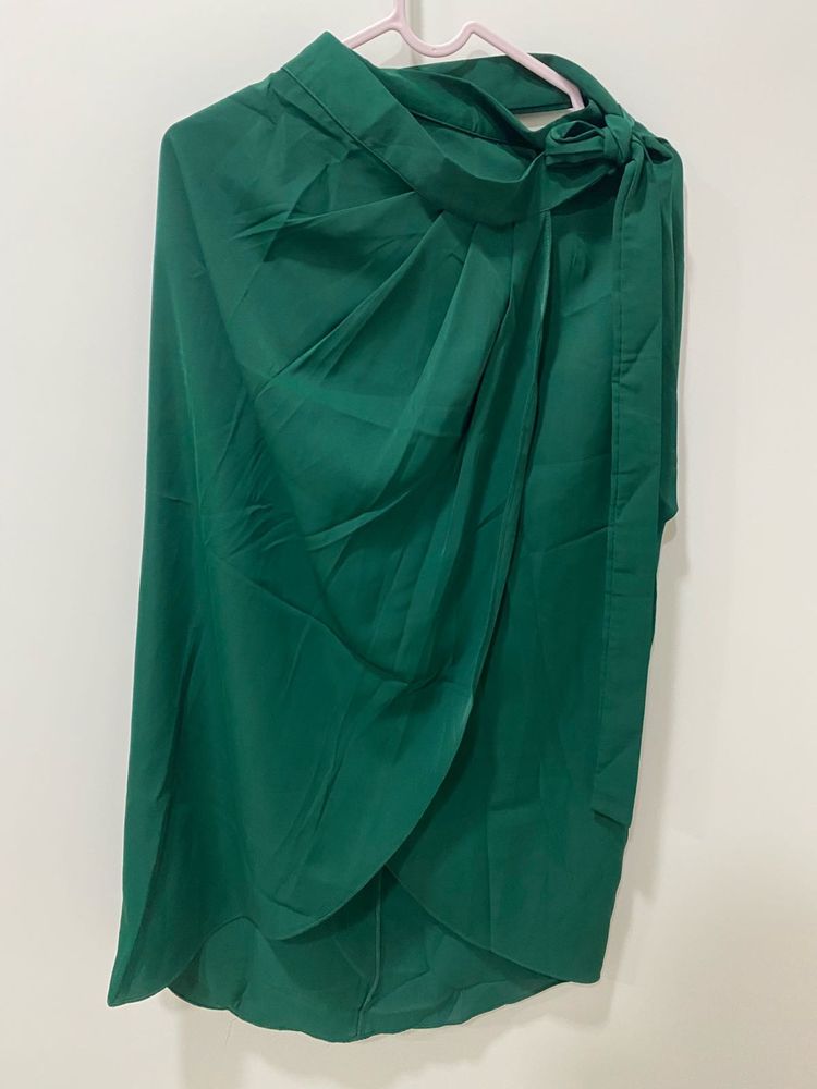 Emerald Green Wrap Skirt