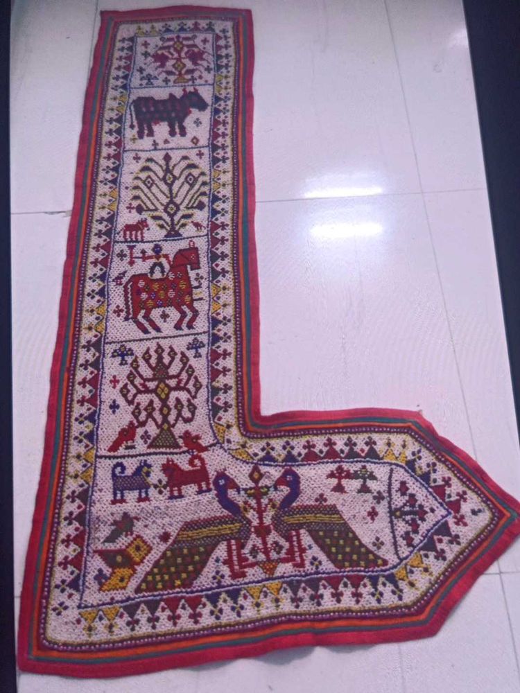 Vibrant Embroidered Wall Hanging