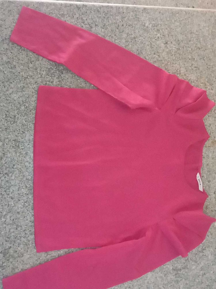 Pink Long Sleeve Top