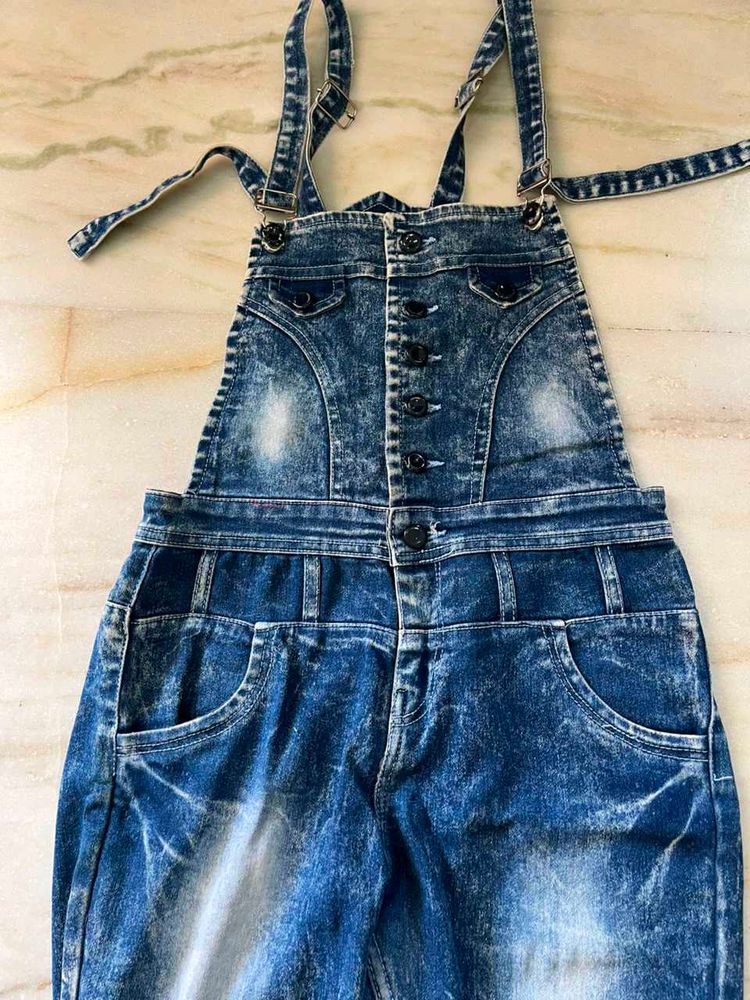 Blue Denim Overalls