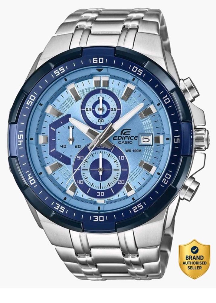 Mens Edifice Casio Watch Silver