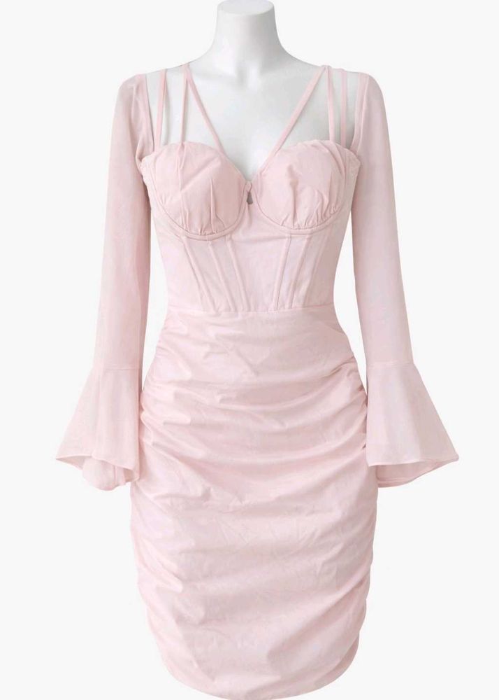 Savana Blush Pink Bodycon Dress